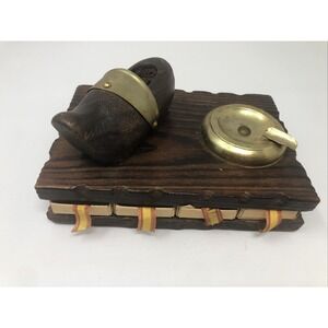 vintage‎ cigarette Holder & Ashtray With Match Holding Slots